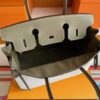 2025-10-31_085943_966-1024x768-1 H Factory Bags Birkin Swift Leather & Canvas Etoupe Grey Silver Hardware 30cm Full Handmade