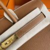 H Factory Bags Birkin Togo Leather Khaki Brown Gold Hardware 30cm Full Handmade
