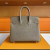 H Factory Bags Birkin Togo Leather Noble Grey Light Gold Hardware 25cm Full Handmade