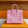 H Factory Bags Birkin Lizard Leather Sweet Pink Silver Hardware 25cm Full Handmade