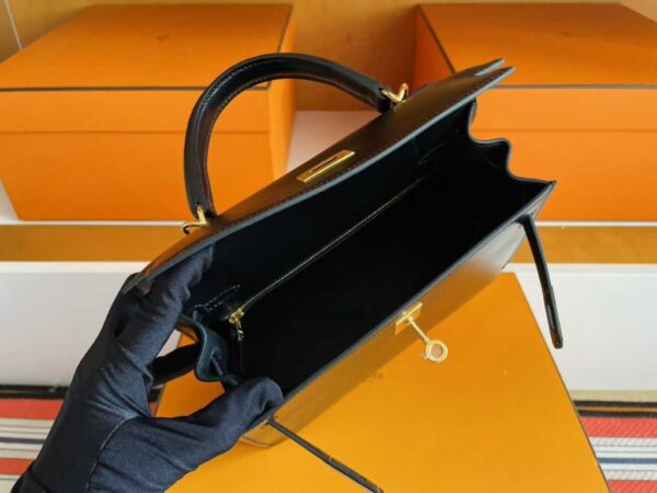 2025-10-31_090526_492-1024x768-1 H Factory Bags Kelly Box Leather CK89 Black Gold Hardware 25cm Full Handmade
