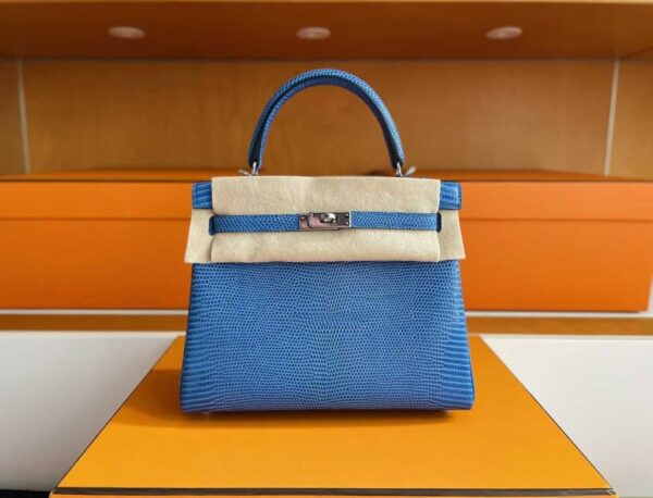2025-10-31_090654_419-1024x782-1 H Factory Bags Kelly Lizard Leather Sky Blue Silver Hardware 25cm Full Handmade