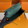 H Factory Bags Mini Kelly Pochette Lizard Leather Deep Green Gold Hardware 22cm Full Handmade