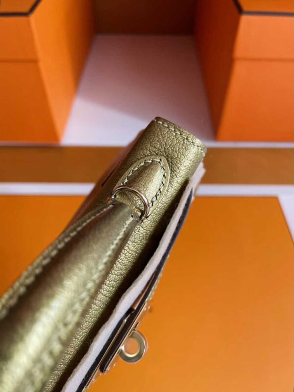 2025-10-31_095450_245-768x1024-1 H Factory Bags Mini Kelly Chever Leather Shiny Gold Light Gold Hardware 19cm Full Handmade