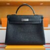 2025-11-04_175016_476-1024x768-1 H Factory Bags Kelly Togo Leather CK89 Black Silver Hardware 40cm Full Handmade