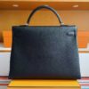 2025-11-04_175019_517-1024x775-1 H Factory Bags Kelly Togo Leather CK89 Black Silver Hardware 40cm Full Handmade