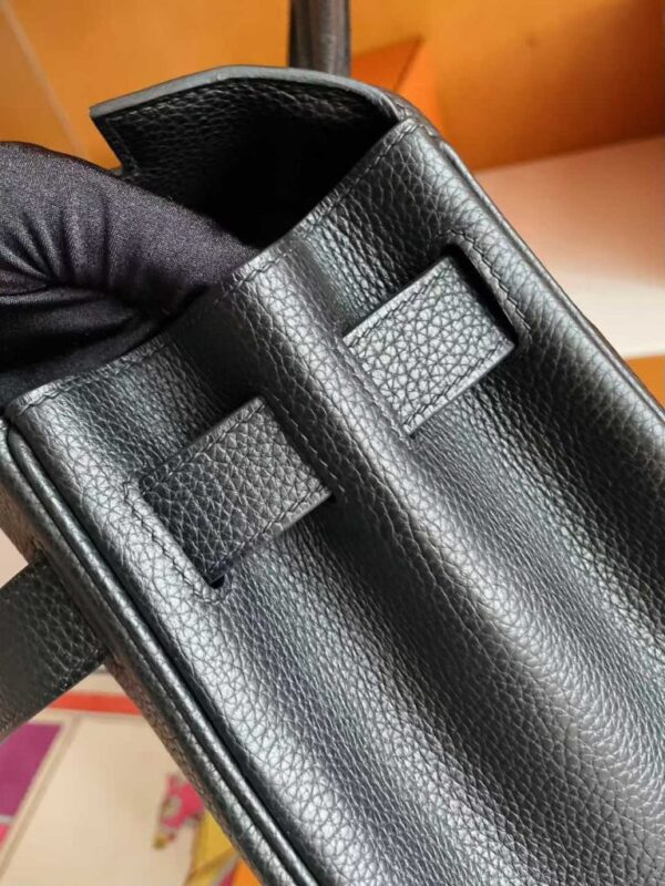 2025-11-04_175033_022-768x1024-1 H Factory Bags Kelly Togo Leather CK89 Black Silver Hardware 40cm Full Handmade