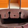H Factory Bags Birkin Togo & Matte Alligator Crocodile Reddish Brown Gold Hardware 30cm Full Handmade