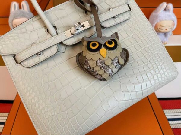 2025-11-04_175833_929-1024x768-1 H Factory Bags Birkin Matte Alligator Crocodile Cream White Silver Hardware 25cm Full Handmade