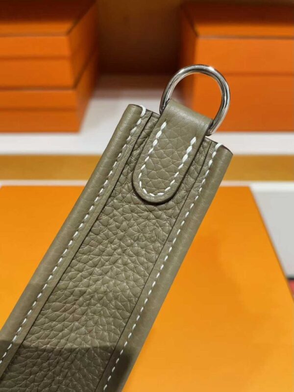 2025-11-04_180721_489-768x1024-1 H Factory Bags Mini Evelyne Togo Leather Etoupe Grey Silver Hardware 16cm Full Handmade