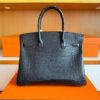 H Factory Bags Birkin Matte Alligator Crocodile Grape Purple Silver Hardware 30cm Full Handmade