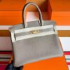 H Factory Bags Birkin Togo Leather Etoupe Grey Gold Hardware 30cm Full Handmade