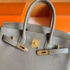 H Factory Bags Birkin Togo Leather Etoupe Grey Gold Hardware 30cm Full Handmade