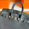 2025-11-11_095707_264-1024x768-1 H Factory Bags Birkin Togo Leather Graphite Grey Silver Hardware 25cm Full Handmade