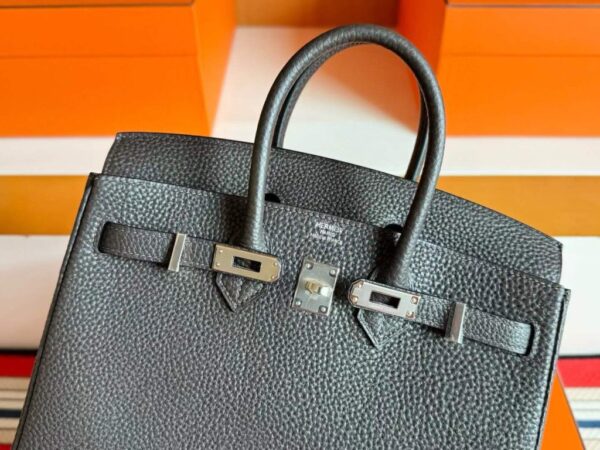2025-11-11_095707_264-1024x768-1 H Factory Bags Birkin Togo Leather Graphite Grey Silver Hardware 25cm Full Handmade