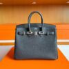 2025-11-11_095708_853-1024x770-1 H Factory Bags Birkin Togo Leather Graphite Grey Silver Hardware 25cm Full Handmade
