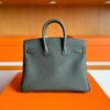 H Factory Bags Birkin Togo Leather Jungle Green Gold Hardware 25cm Full Handmade