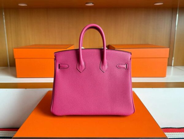 H Factory Bags Birkin Togo Leather Rose Pink Gold Hardware 25cm Full Handmade