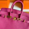 H Factory Bags Birkin Togo Leather Rose Pink Gold Hardware 25cm Full Handmade