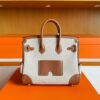 H Factory Bags Birkin Cargo Swift & Canvas Golden Brown Gold Hardware 25cm Full Handmade