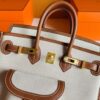H Factory Bags Birkin Cargo Swift & Canvas Golden Brown Gold Hardware 25cm Full Handmade