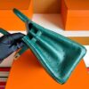 H Factory Bags Birkin Ostrich Leather Cypress Green Gold Hardware 25cm Full Handmade