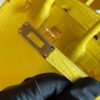 2025-11-13_165039_778-768x1024-1 H Factory Bags Birkin Matte Porosus Crocodile M9 Calendula Yellow Gold Hardware 25cm Full Handmade