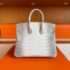 2025-11-13_165103_819-1024x774-1 H Factory Bags Birkin Matte Porosus Crocodile Himalaya Silver Hardware 25cm Full Handmade