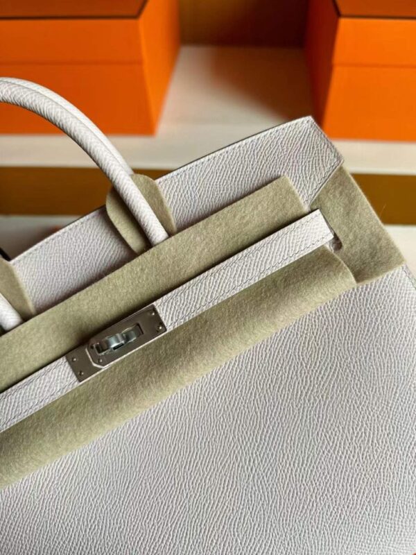 H Factory Bags Birkin Sellier Epsom Leather Light Pink Silver Hardware 25cm Full Handmade