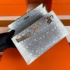 H Factory Bags Mini Kelly Pochette Lizard Leather Original Color Silver Hardware 22cm Full Handmade