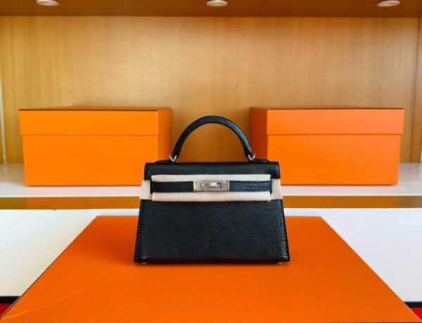 2025-11-13_173055_649-1024x785-1 H Factory Bags Mini Kelly Lizard Leather CK89 Black Silver Hardware 22cm Full Handmade
