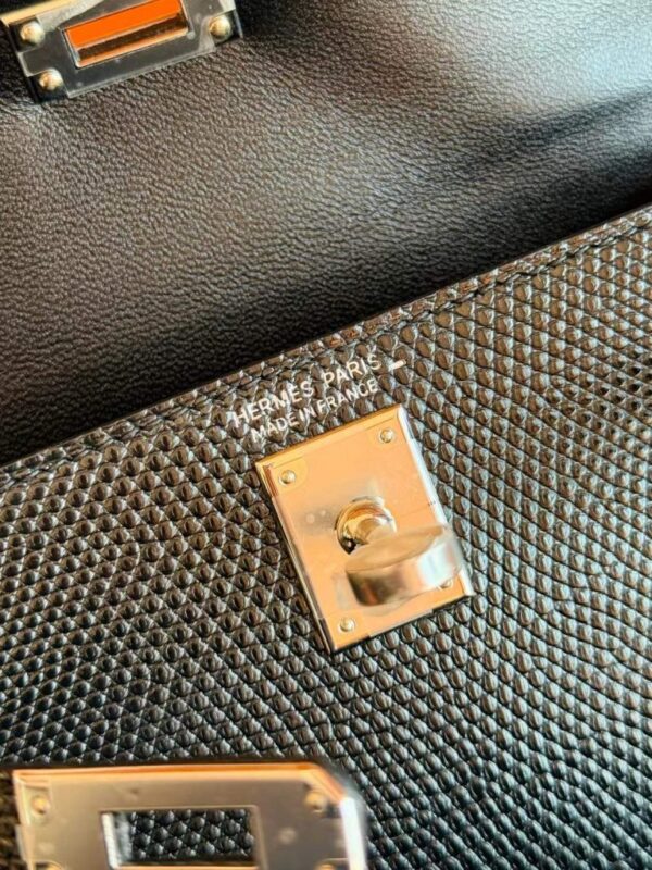 2025-11-13_173111_993-768x1024-1 H Factory Bags Mini Kelly Lizard Leather CK89 Black Silver Hardware 22cm Full Handmade