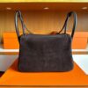H Factory Bags Lindy Swift & Chamois Leather Ebony Color Gold Hardware 26cm Full Handmade