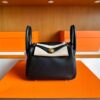 H Factory Bags Mini Lindy TC Leather CK89 Black Gold Hardware 19cm Full Handmade