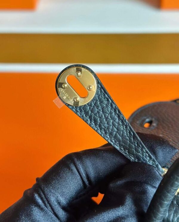 H Factory Bags Mini Lindy TC Leather CK89 Black Gold Hardware 19cm Full Handmade