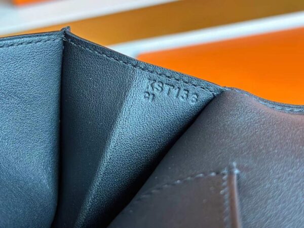 H Factory Bags Birkin Shadow Clutch Swift Leather CK89 Black 26cm Full Handmade