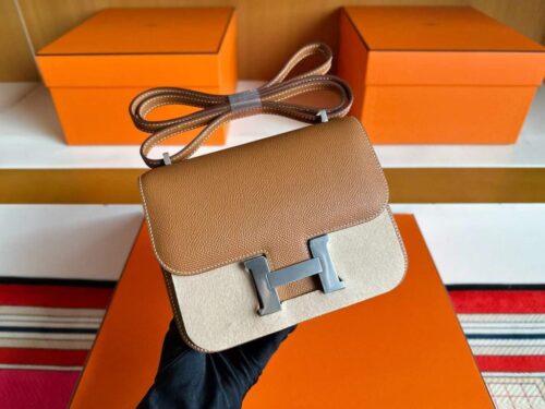 2025-11-13_173939_360-1024x776-1 H Factory Bags Constance Epsom Leather Gold Brown Silver Hardware 18cm Full Handmade