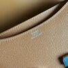 H Factory Bags Constance Epsom Leather Gold Brown Silver Hardware 18cm Full Handmade