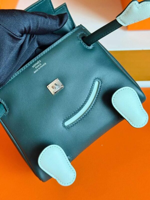 2025-11-13_174304_582-768x1024-1 H Factory Bags Kelly Doll Swift Leather Deep Green & Light Green Silver 16cm Full Handmade