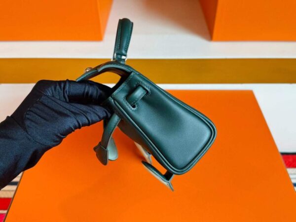 2025-11-13_174308_896-1024x768-1 H Factory Bags Kelly Doll Swift Leather Deep Green & Light Green Silver 16cm Full Handmade