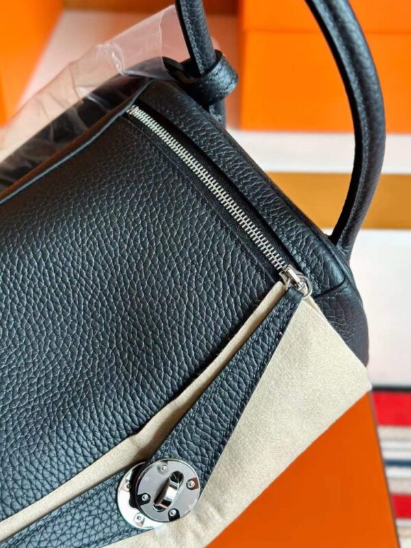 H Factory Bags Lindy TC Leather CK89 Black Hardware 26cm Full Handmade