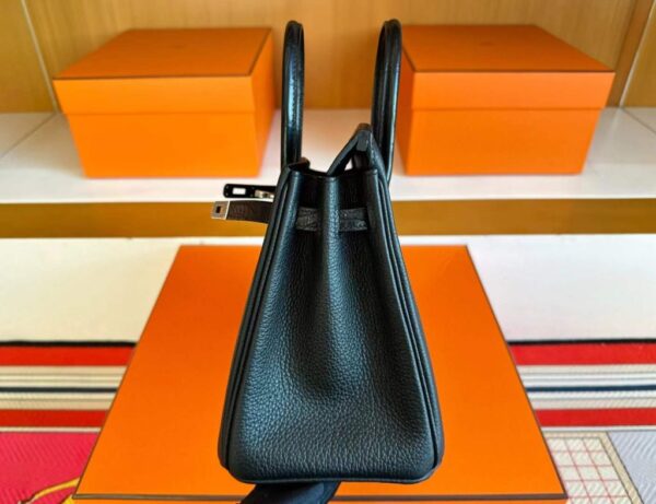 2025-11-16_093936_244-1024x786-1 H Factory Bags Birkin Touch Togo & Matte Alligator Crocodile CK89 Black Silver Hardware 25cm Full Handmade