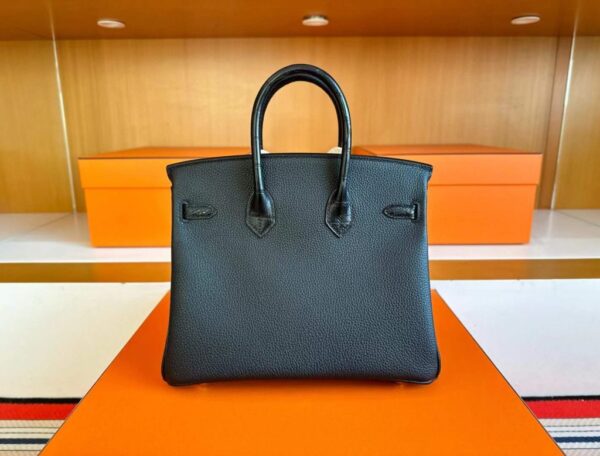 H Factory Bags Birkin Touch Togo & Matte Alligator Crocodile CK89 Black Gold Hardware 25cm Full Handmade