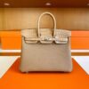 H Factory Bags Birkin Touch Togo & Matte Alligator Crocodile Tea Khaki Silver Hardware 25cm Full Handmade