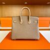 H Factory Bags Birkin Touch Togo & Matte Alligator Crocodile Tea Khaki Silver Hardware 25cm Full Handmade