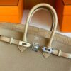 H Factory Bags Birkin Touch Togo & Matte Alligator Crocodile Tea Khaki Silver Hardware 25cm Full Handmade