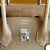 H Factory Bags Birkin Touch Togo & Matte Alligator Crocodile Tea Khaki Silver Hardware 25cm Full Handmade