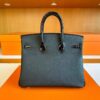 2025-11-16_094128_444-1024x768-1 H Factory Bags Birkin Touch Togo & Shiny Alligator Crocodile CK89 Black Silver Hardware 25cm Full Handmade
