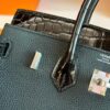 2025-11-16_094139_860-768x1024-1 H Factory Bags Birkin Touch Togo & Shiny Alligator Crocodile CK89 Black Silver Hardware 25cm Full Handmade
