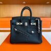 2025-11-19_162040_287-1024x776-1 H Factory Bags Birkin Rock Volupto Togo Leather CK89 Black Silver Hardware 25cm Full Handmade